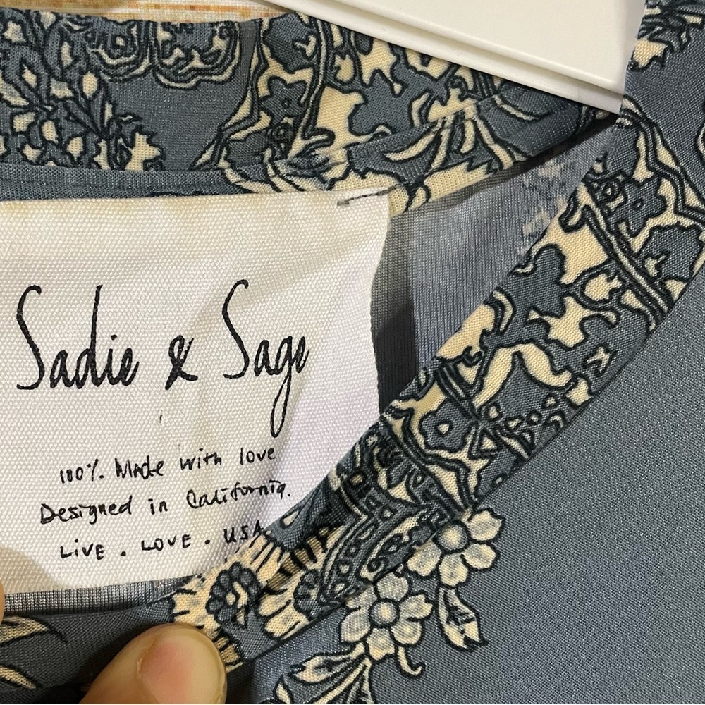 Sadie & Sage floral loose fit sleeveless casual dress women Size Medium - Picture 3 of 9